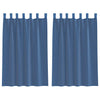 Vidaxl gordijnen voile met lussen 2 st 140x175 cm koningsblauw