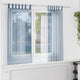 Tende Vidaxx in voile con passanti 2 pezzi 140x175 cm blu reale