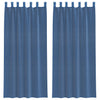 Vidaxl gordijnen voile met lussen 2 st 140x225 cm koningsblauw