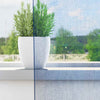 Vidaxl gordijnen voile met lussen 2 st 140x225 cm koningsblauw