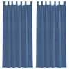 Vidaxl gordijnen voile met lussen 2 st 140x245 cm koningsblauw