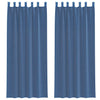 Vidaxl gordijnen voile met lussen 2 st 140x260 cm koningsblauw