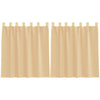 Tende Vidaxx con passanti 2 pz 140x140 cm sabbia