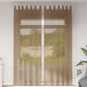 Tende Vidaxx voile con passanti 2 pz 140x260 cm marrone chiaro