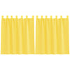 Vidaxx cortinas voile con trabillas 2 piezas 140x140 cm amarillo