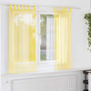 Vidaxx cortinas voile con trabillas 2 piezas 140x140 cm amarillo