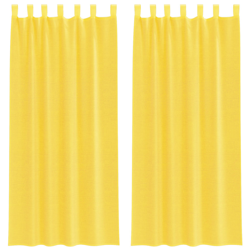 Tende Vidaxx con passanti 2 pz 140x245 cm gialle
