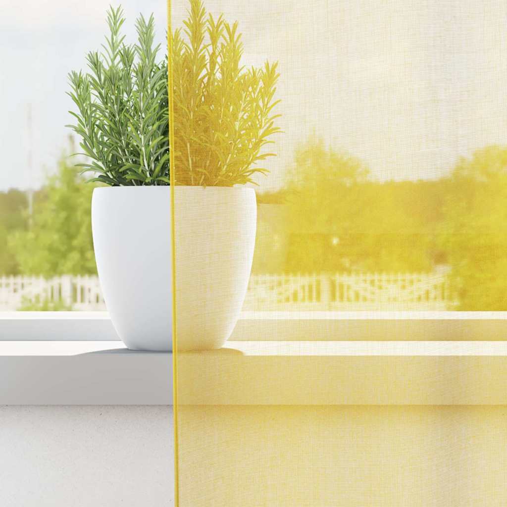 Tende Vidaxx con passanti 2 pz 140x245 cm gialle