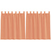 Vidaxl voile gordijnen met lussen 2 st terracotta 140x140 cm