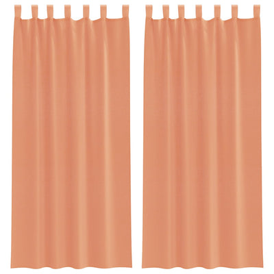 Tende Vidaxx voile con passanti 2 pezzi terracotta 140x225 cm