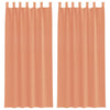 Tende Vidaxx voile con passanti 2 pezzi terracotta 140x225 cm