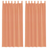 Vidaxl gordijnen met lussen 2 st terracotta 140x245 cm