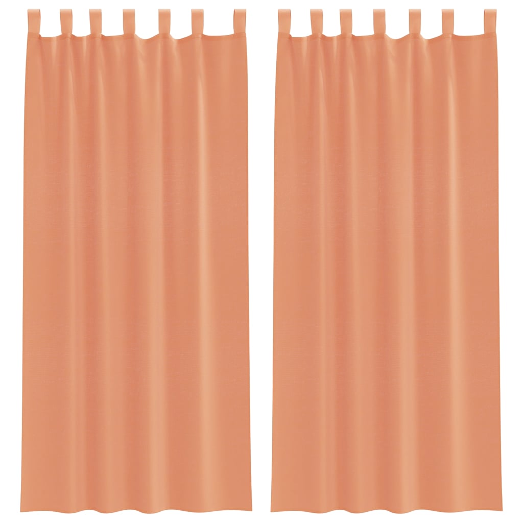 Tende Vidaxx con passanti 2 pezzi terracotta 140x245 cm