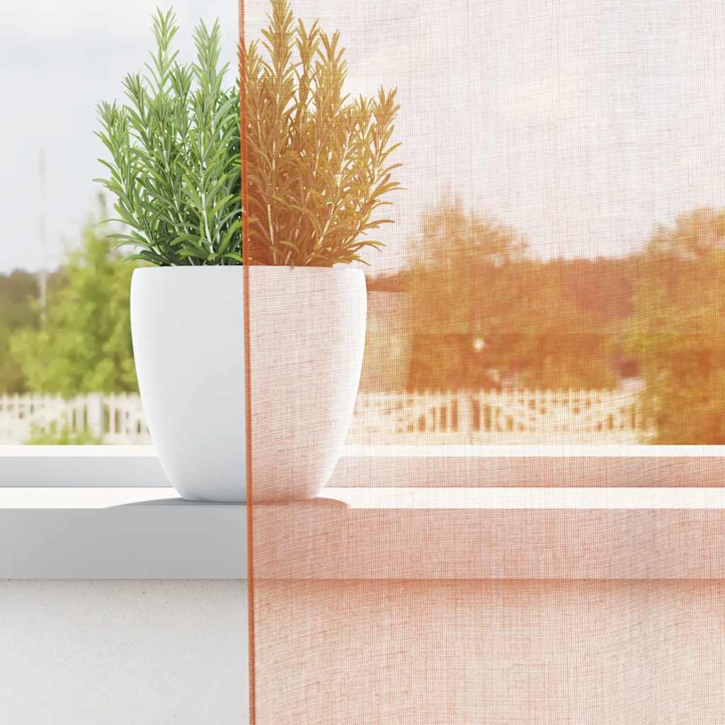 Tende Vidaxx con passanti 2 pezzi terracotta 140x245 cm