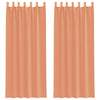 Tende Vidaxx con passanti 2 pezzi terracotta 140x260 cm