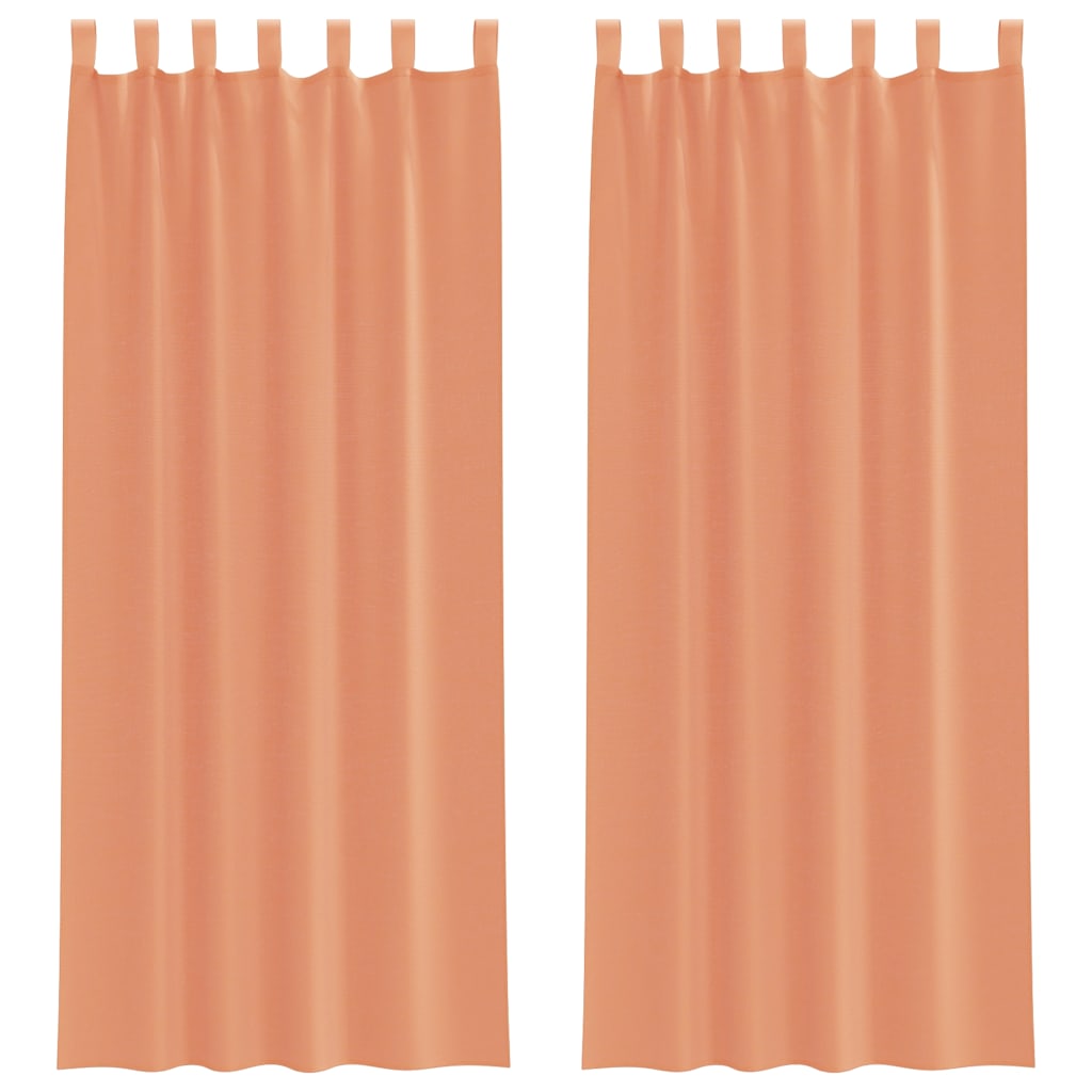 Tende Vidaxx con passanti 2 pezzi terracotta 140x260 cm