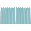 Tende Vidaxx voile con passanti 2 pz 140x140 cm turchese