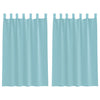 Vidaxx cortinas voile con trabillas 2 piezas 140x175 cm turquesa