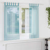 Vidaxx cortinas voile con trabillas 2 piezas 140x175 cm turquesa