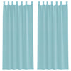 Vidaxx cortinas voile con trabillas 2 piezas 140x245 cm turquesa