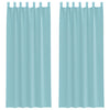 Vidaxx cortinas con trabillas 2 piezas 140x260 cm turquesa