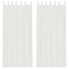 Tende Vidaxx con passanti 2 pezzi 140x245 cm bianche