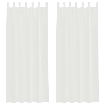 Vidaxl gordijnen met lussen 2 st 140x260 cm wit