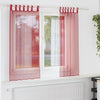 Vidaxx cortinas voile con trabillas 2 piezas 140x140 cm rojo vino