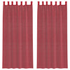 Vidaxl gordijnen met lussen 2 st 140x245 cm wijnrood