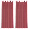 Tende Vidaxx con passanti 2 pz 140x260 cm rosso vino