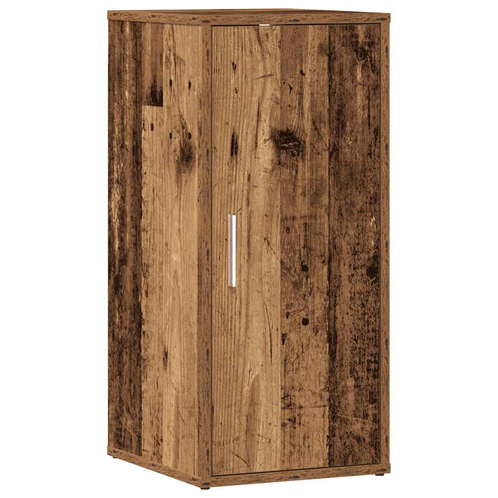 Gabinete de zapatos Vidaxl 32x35x70 cm de madera procesada de madera vieja