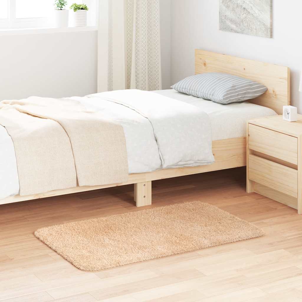 Tappeto Vidaxx a pelo lungo Navarra 60x100 cm poliestere beige