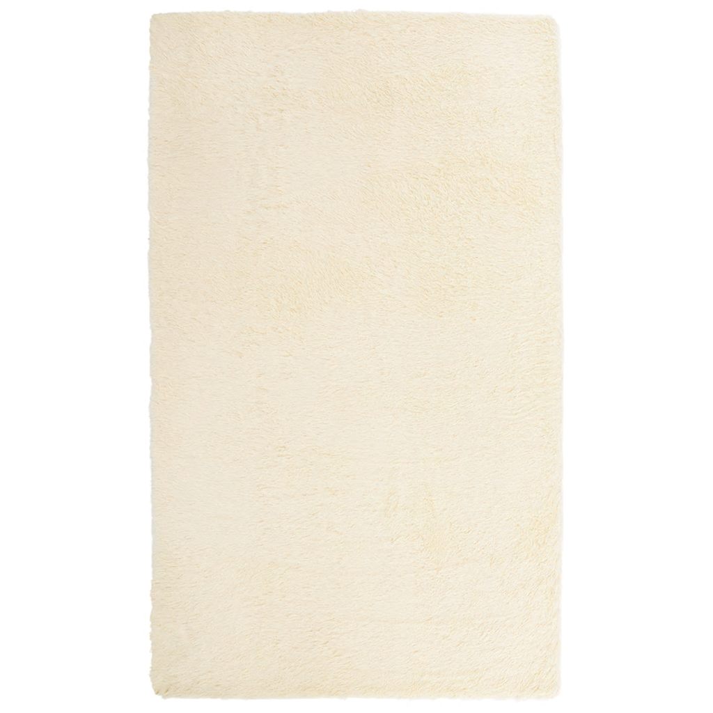 Vidaxx alfombra de pelo largo navarra 60x100 cm poliéster color crema