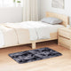 Vidaxl hoogpolig vloerkleed navarra 60x100 cm polyester donkergrijs