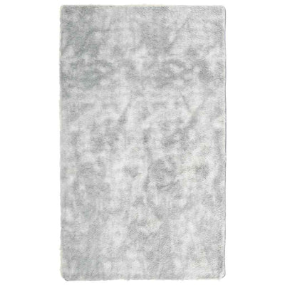 Vidaxx alfombra de pelo largo navarra 60x100 cm poliéster gris plata