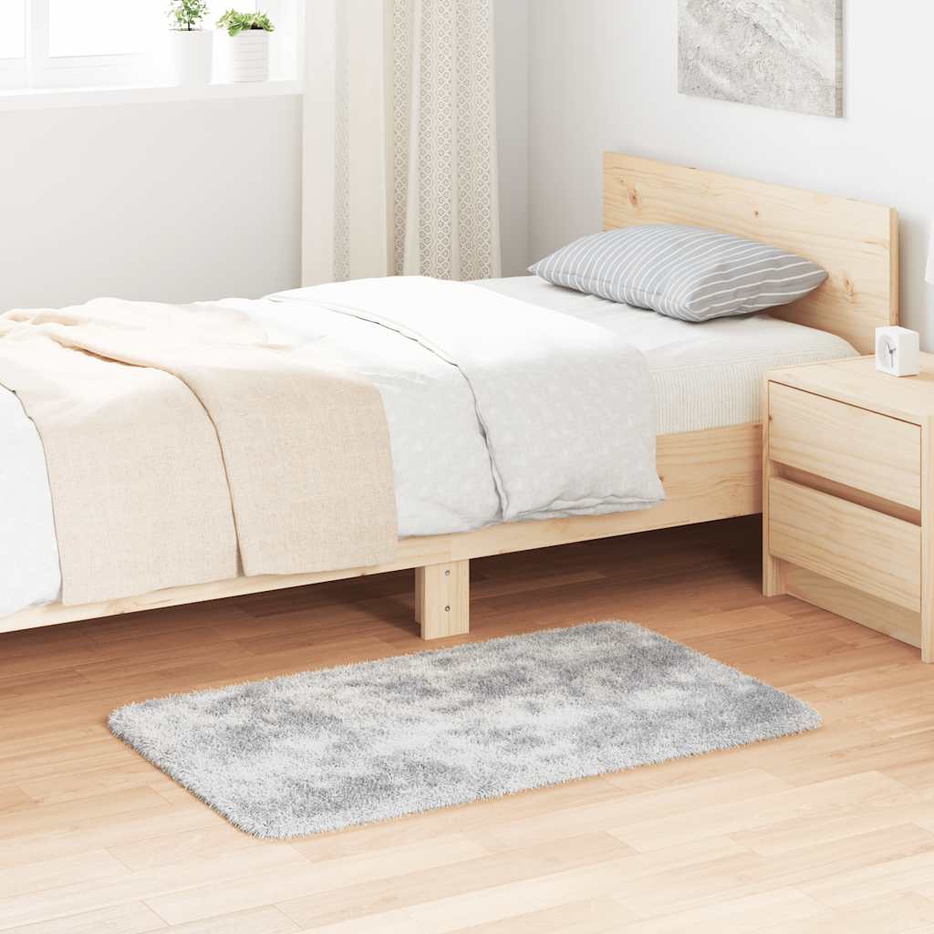 Vidaxx tappeto a pelo lungo navarra 60x100 cm poliestere grigio argento