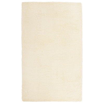 Vidaxx alfombra de pelo largo navarra 80x150 cm poliéster color crema