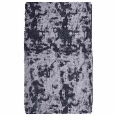 Vidaxx alfombra de pelo largo navarra 80x150 cm poliéster gris oscuro