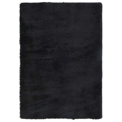 Vidaxx tappeto a pelo lungo navarra 120x170 cm poliestere nero