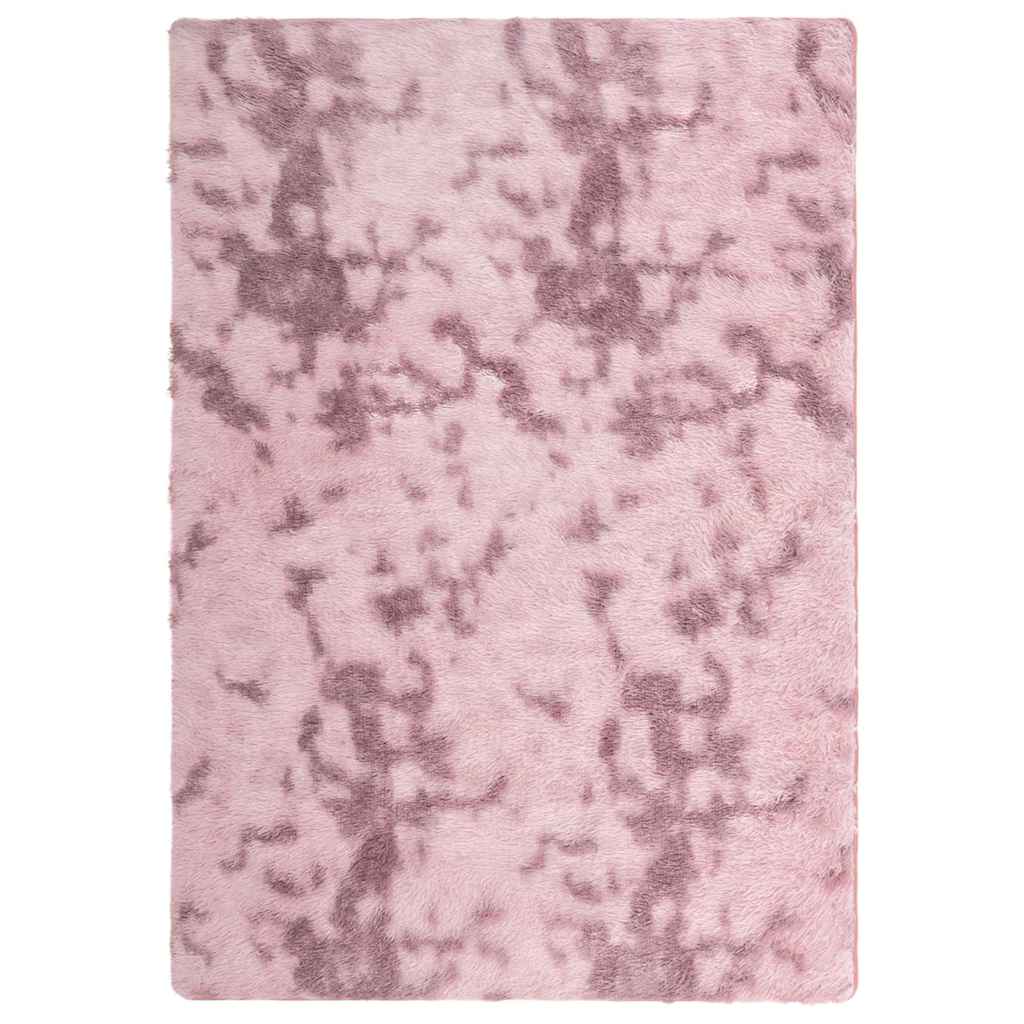 Vidaxx alfombra de pelo largo navarra 120x170 cm poliéster rosa polvoriento