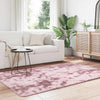 Vidaxl hoogpolig vloerkleed navarra 130x200 cm polyester stoffig roze
