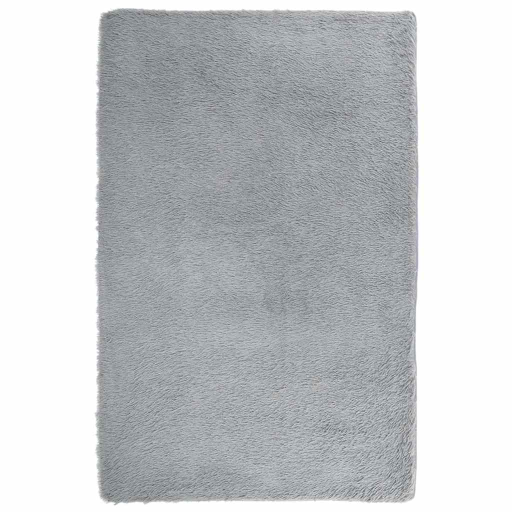 Vidaxx tappeto a pelo lungo navarra 130x200 cm poliestere grigio chiaro
