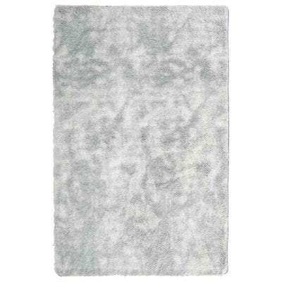 Vidaxx tappeto a pelo lungo navarra 130x200 cm poliestere grigio argento
