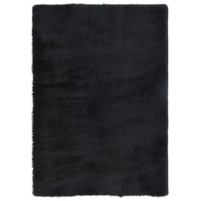 Vidaxx tappeto a pelo lungo navarra 160x230 cm poliestere nero