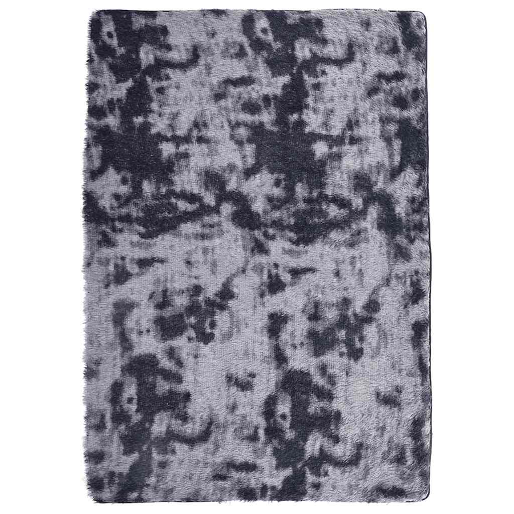 Vidaxl hoogpolig vloerkleed navarra 160x230 cm polyester donkergrijs