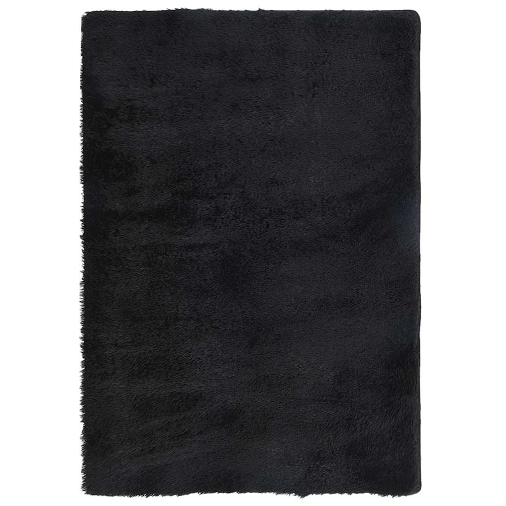 Vidaxl hoogpolig vloerkleed navarra 200x290 cm polyester zwart
