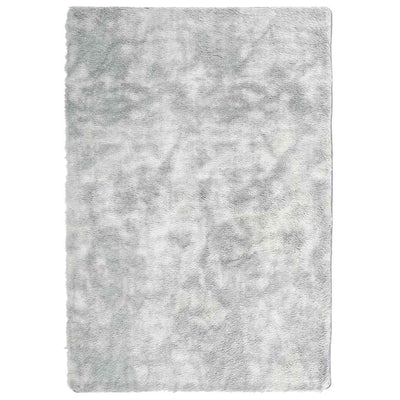 Vidaxl hoogpolig vloerkleed navarra 200x290 cm polyester zilvergrijs