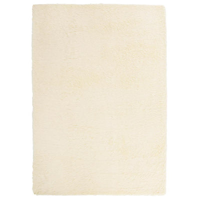 Vidaxl hoogpolig vloerkleed navarra 240x340 cm polyester crèmekleurig
