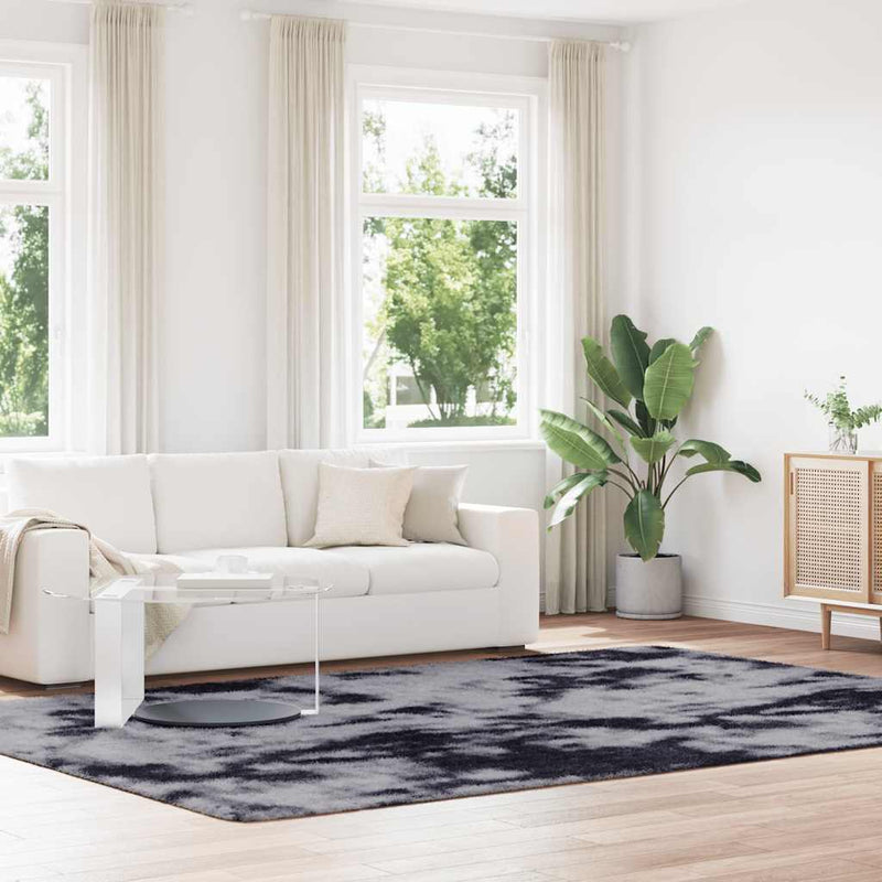 Vidaxx alfombra de pelo largo navarra 240x340 cm poliéster gris oscuro