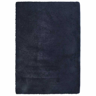 Vidaxl hoogpolig vloerkleed navarra 240x340 cm polyester marineblauw